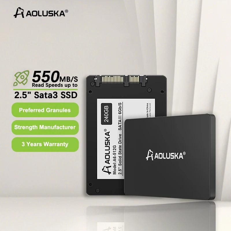 AOLUSKA 2.5 SATA3 SSD, 1TB, 2TB, 512GB, 500GB, 480GB, SATA 3 ָ Ʈ ̺, 120GB, 128GB, 240GB, 256GB ϵ ũ, PC 